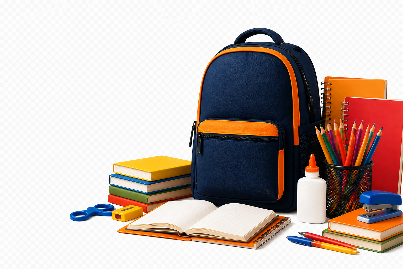 Mochila y útiles escolares